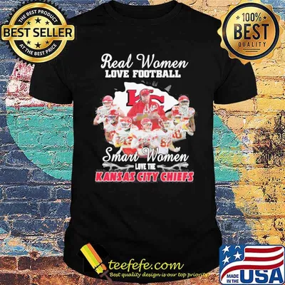 Real women love football smart women love the Kansas city Chiefs signatures sport shirt