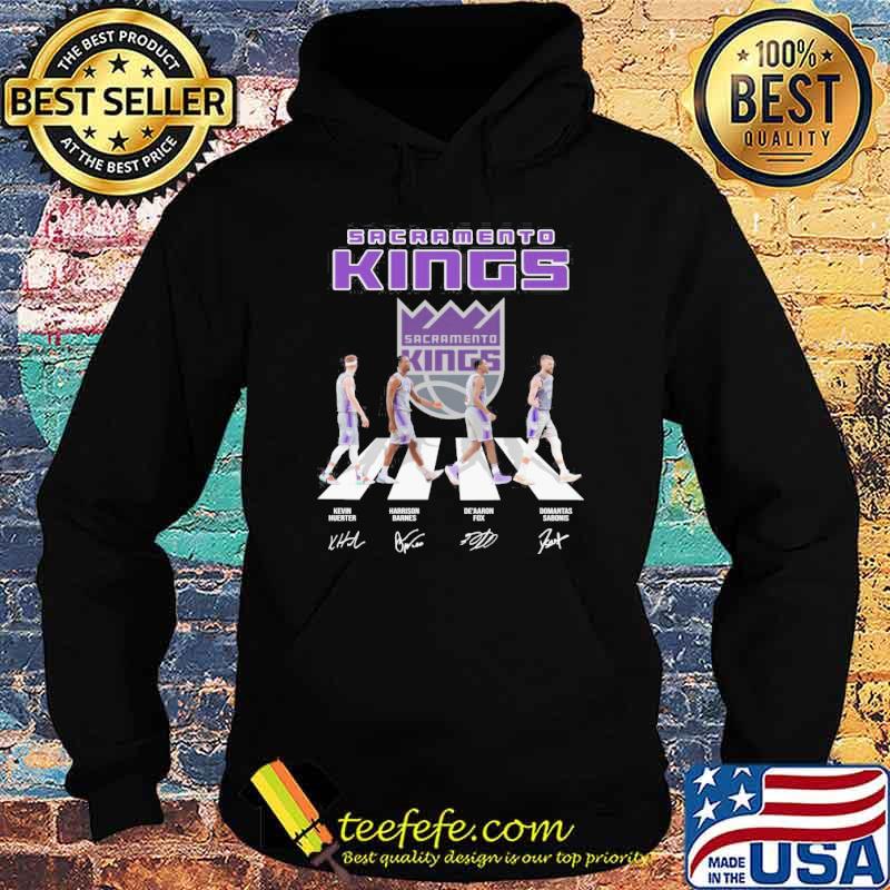 Sacramento Kings Walking Abbey Road Kevin Huerter signatures shirt