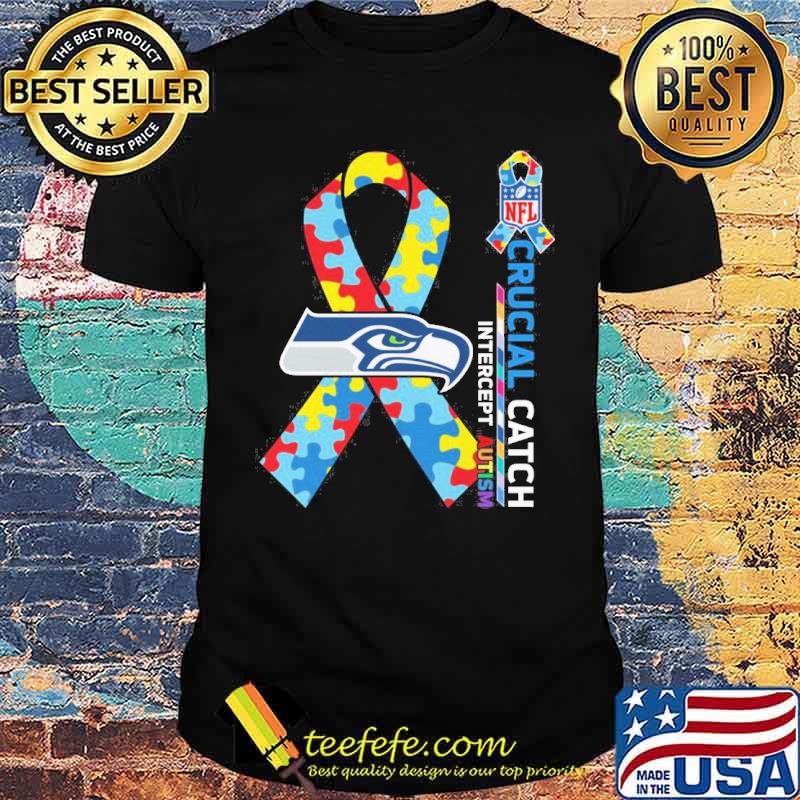 Seattle Seahawks Crucial catch intercept Autism NFL s Unisex Seattle Seahawks Crucial catch intercept Autism NFL s Unisex