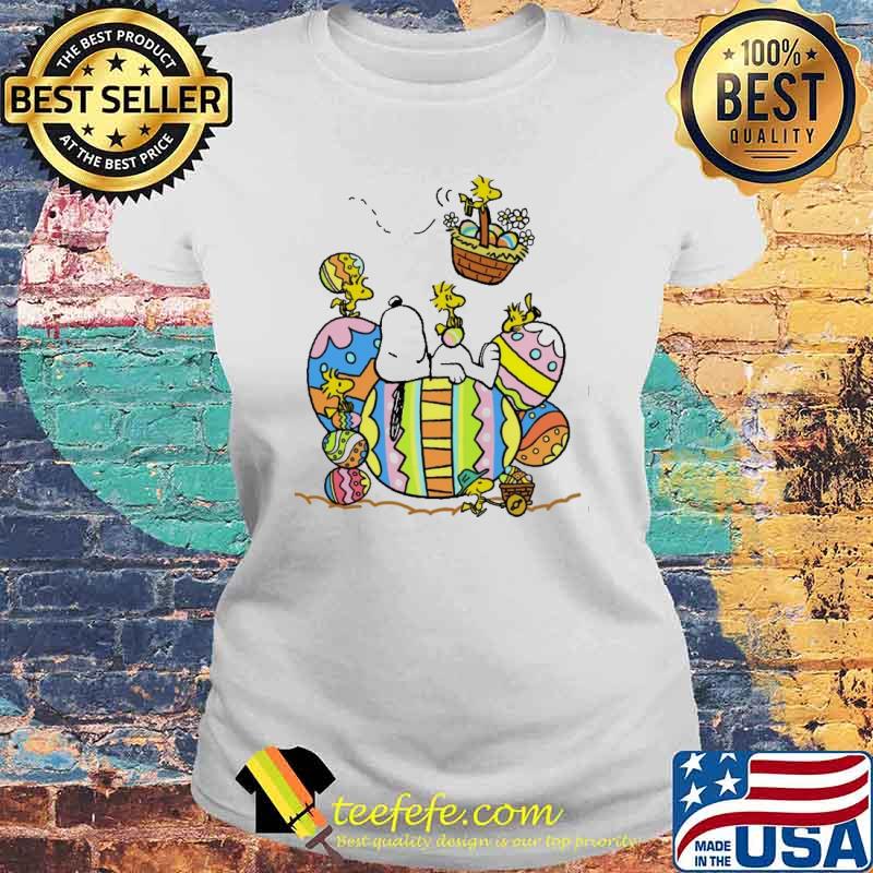Snoopy and woodstock happy easter s Laides tee Snoopy and woodstock happy easter s Laides tee