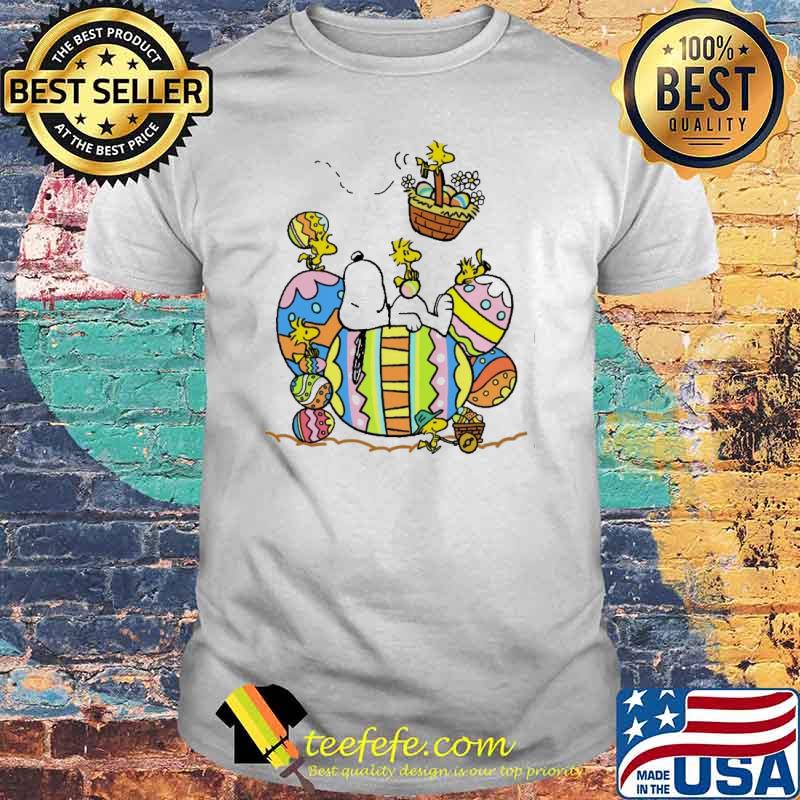 Snoopy and woodstock happy easter shirt