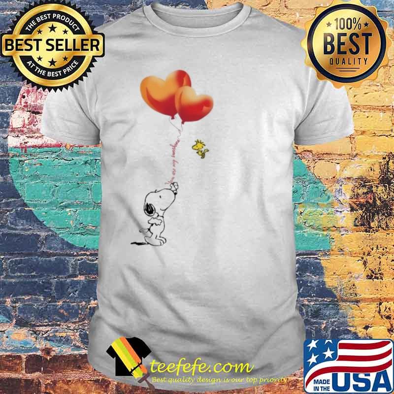 Snoopy and woodstock you are my sunshine ball shirt