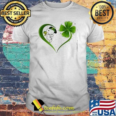 Snoopy and woodstocks love St Partrick's day shirt