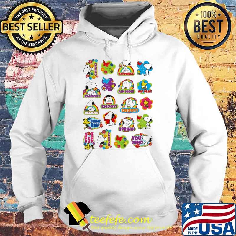 Snoopy Charlie Brown woodstocks happiness shine enjoy s Hoodie Snoopy Charlie Brown woodstocks happiness shine enjoy s Hoodie