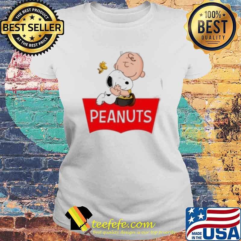 Snoopy hug Charlie Brown woodstock peanuts s Laides tee Snoopy hug Charlie Brown woodstock peanuts s Laides tee