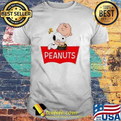 Snoopy hug Charlie Brown woodstock peanuts shirt