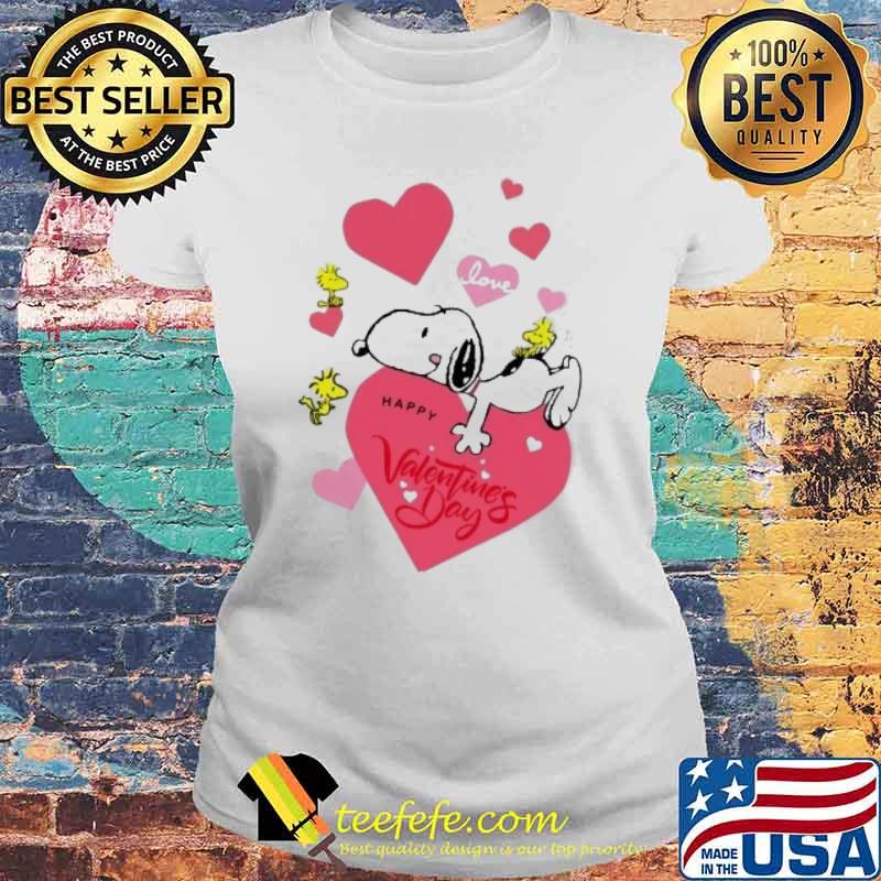 Snoopy love happy Valentine's day woodstock s Laides tee Snoopy love happy Valentine's day woodstock s Laides tee