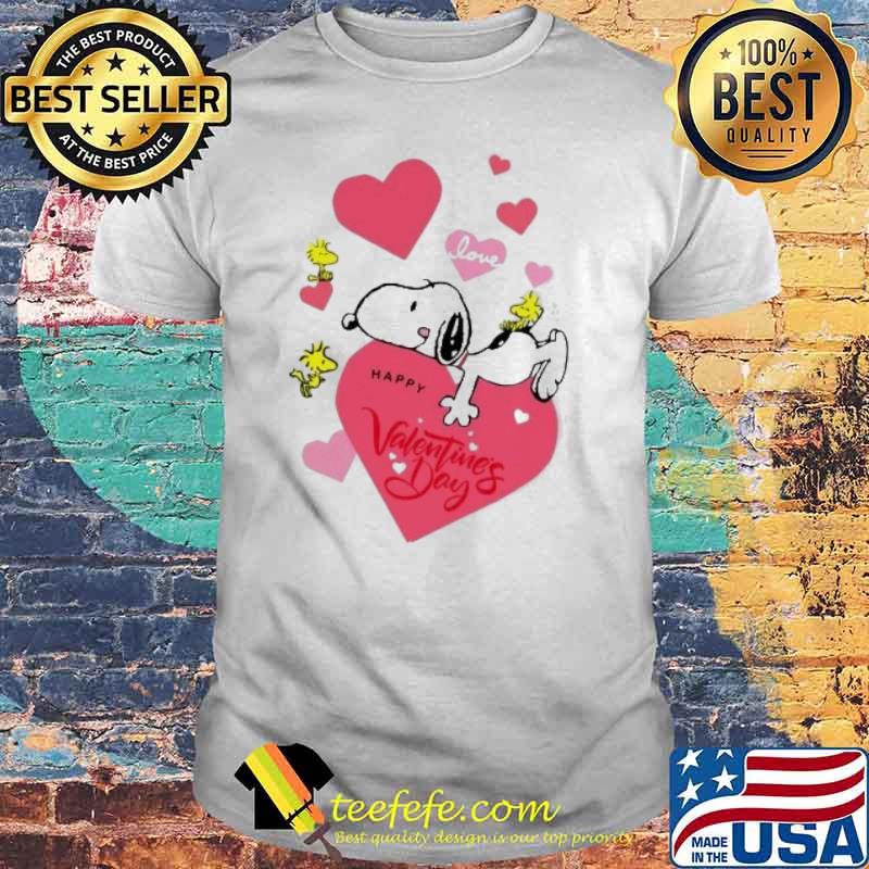 Snoopy love happy Valentine's day woodstock shirt