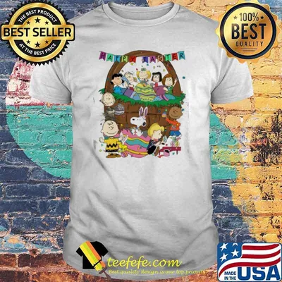 Snoopy woodstock Charlie Brown and friends happy Easter shirt