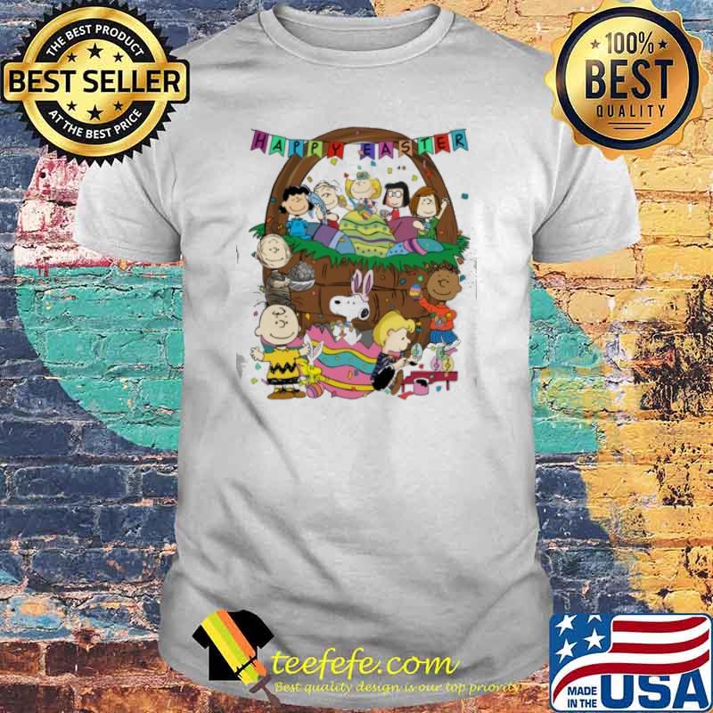 Snoopy woodstock Charlie Brown and friends happy Easter shirt