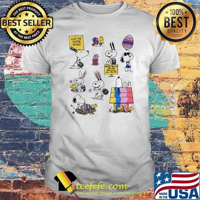 Snoopy Woodstocks kiss the easter beagle shirt