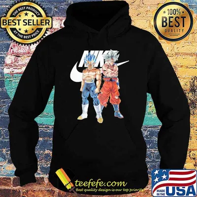 Son Goku and Vegeta Nike anime cartoon shirt