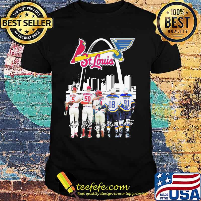 St. Louis Cardinals and St. Louis Blues signatures shirt - Teefefe Premium  ™ LLC