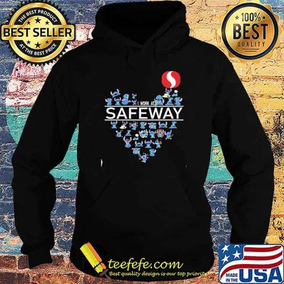 Stitch I work at safeway sorry heart shirt