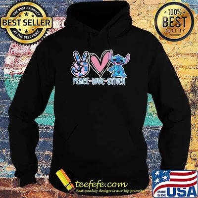 Stitch peace love diamond shirt