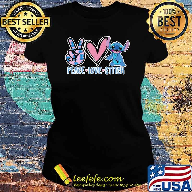 Stitch peace love diamond s Ladies tee Stitch peace love diamond s Ladies tee