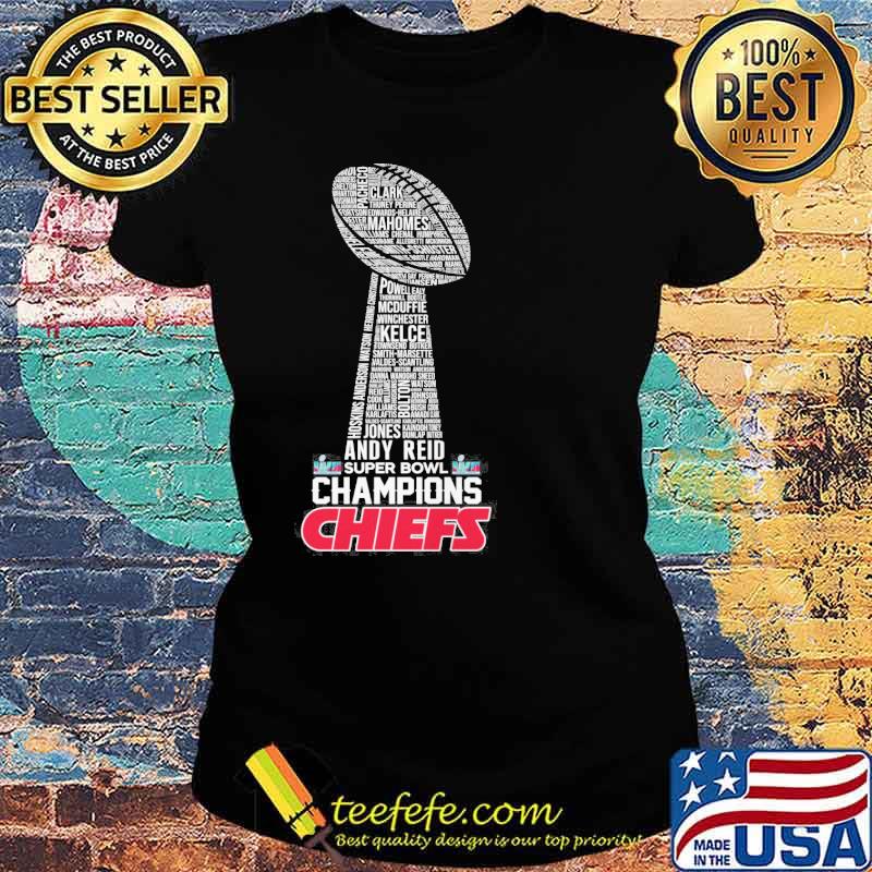 Super Bowl champions Chiefs Andy Reid Mahomes Kelce s Ladies tee Super Bowl champions Chiefs Andy Reid Mahomes Kelce s Ladies tee