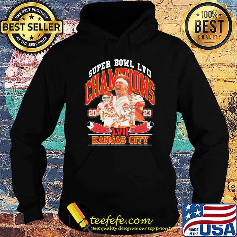 Super bowl LVII champions Kansas city Chiefs 2023 signatures shirt