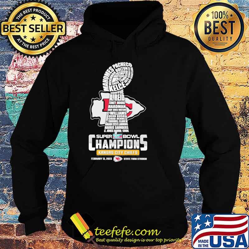 Super Bowl LVII champions Kansas city Chiefs Patrick Mahomes Travis Kelce A. Reid shirt Super Bowl LVII champions Kansas city Chiefs Patrick Mahomes Travis Kelce A. Reid shirt