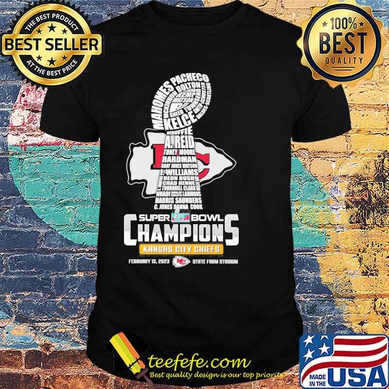 Super Bowl LVII champions Kansas city Chiefs Patrick Mahomes Travis Kelce A. Reid s Unisex Super Bowl LVII champions Kansas city Chiefs Patrick Mahomes Travis Kelce A. Reid s Unisex