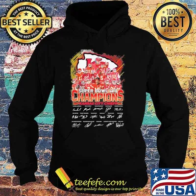 Super bowl LVII Champions Kansas city Chiefs signatures shirt