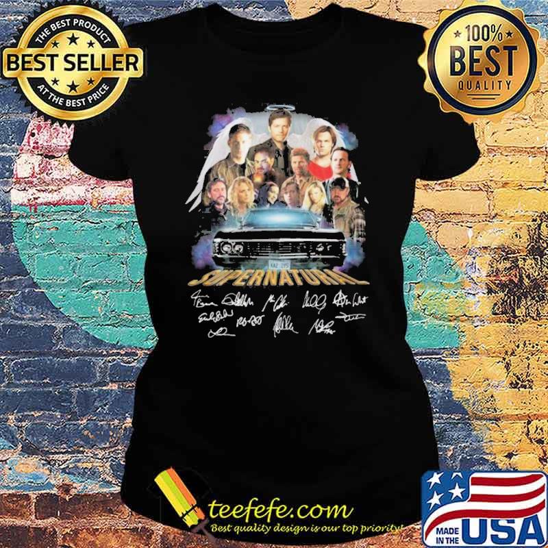 Supernatural Winchester The Family Business signatures s Ladies tee Supernatural Winchester The Family Business signatures s Ladies tee
