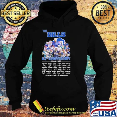 The Bills 63rd anniversary 1960-2023 thank you for the memories signatures shirt