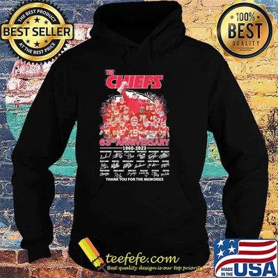 The Chiefs 63rd anniversary 1960-2023 thank you for the memories signatures shirt