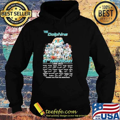 The Dolphins 57th anniversary 1966-2023 thank you for the memories signatures shirt