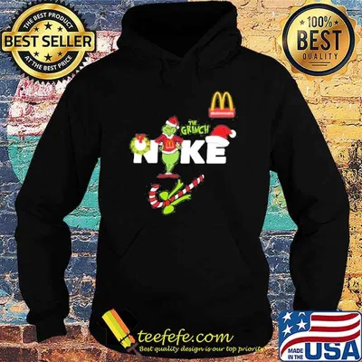 The grinch Nike McDonald's Christmas shirt