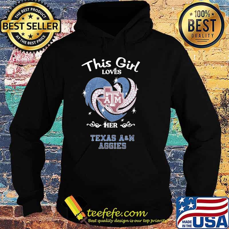 This girl loves her Texas A&M Aggies heart diamond shirt
