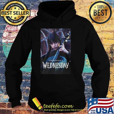 Tim Burton's Wednesday film Netlix shirt