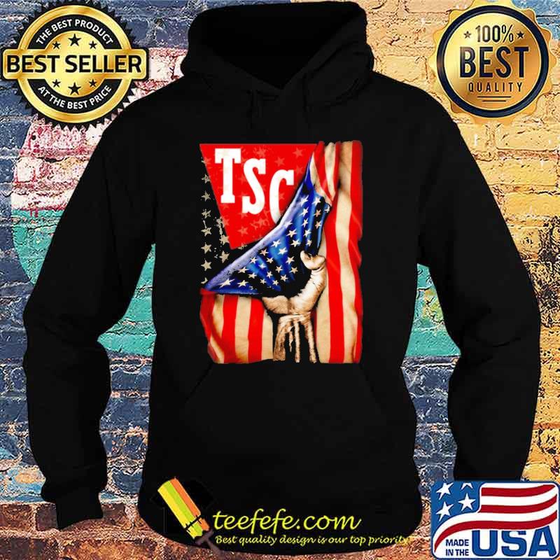 Tractor Supply Co TSC America flag shirt