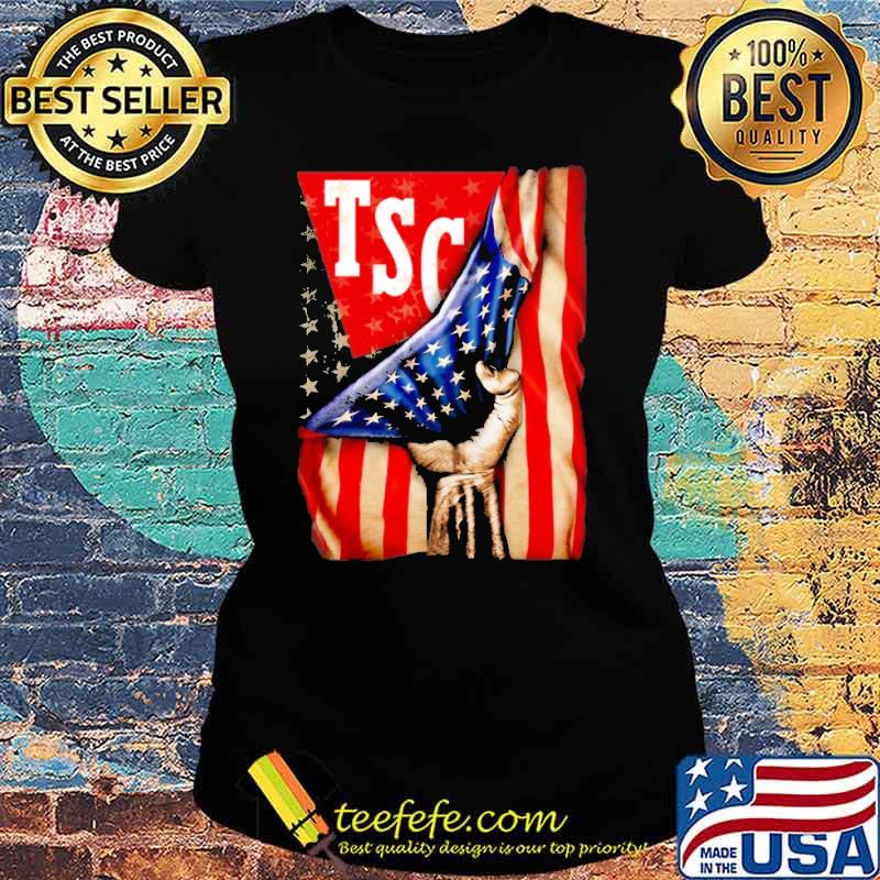 Tractor Supply Co TSC America flag s Ladies tee Tractor Supply Co TSC America flag s Ladies tee