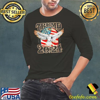 Trump 2024 Eagles America flag shirt