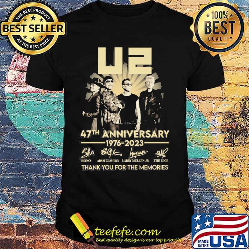U2 47th anniversary 1976-2023 thank you for the memories signatures s Unisex U2 47th anniversary 1976-2023 thank you for the memories signatures s Unisex