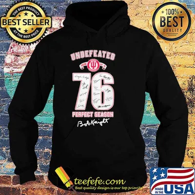 Undefeated Indiana University 1976 perfect season signature shirt