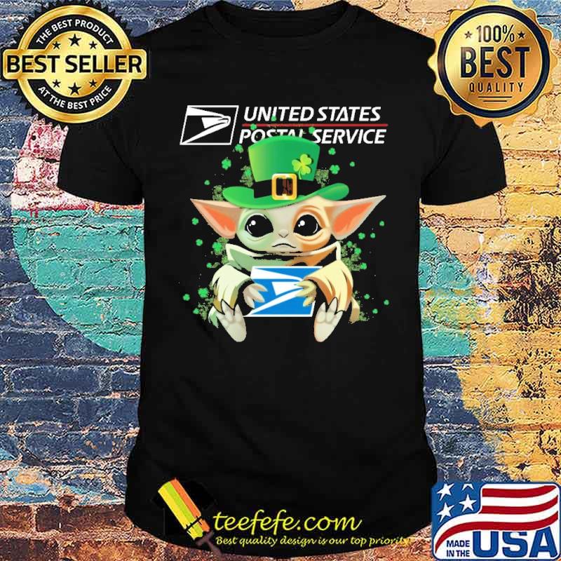 United States Postal Service baby yoda hug USPS St.Patrick's day s Unisex United States Postal Service baby yoda hug USPS St.Patrick's day s Unisex