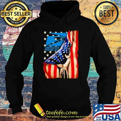 United States Postal service USPS America flag shirt