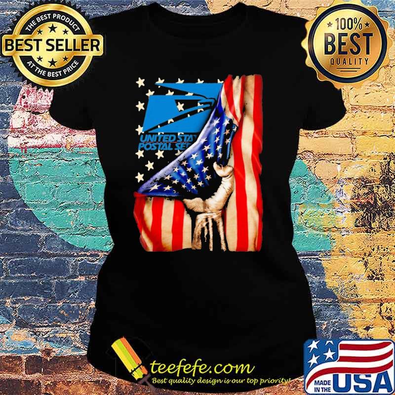 United States Postal service USPS America flag s Ladies tee United States Postal service USPS America flag s Ladies tee