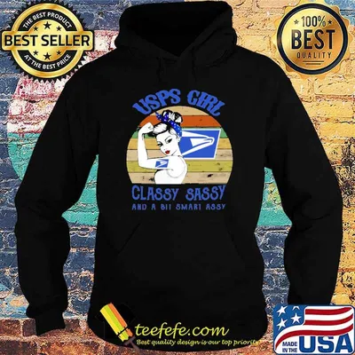 USPS girl classy sassy and a bit smart assy vintage shirt