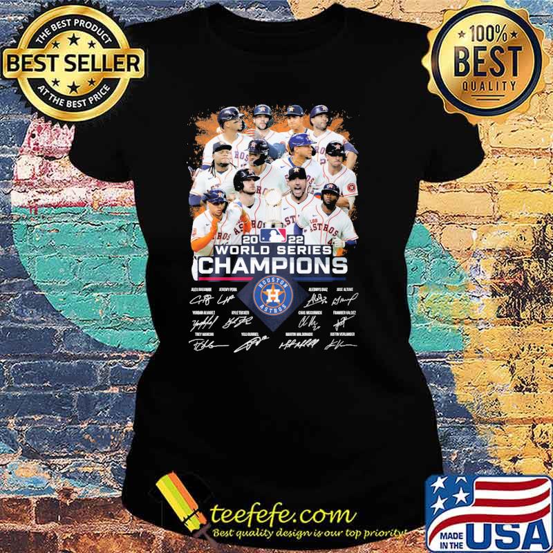 2022 world series champions Houston Astros signatures s Ladies tee 2022 world series champions Houston Astros signatures s Ladies tee
