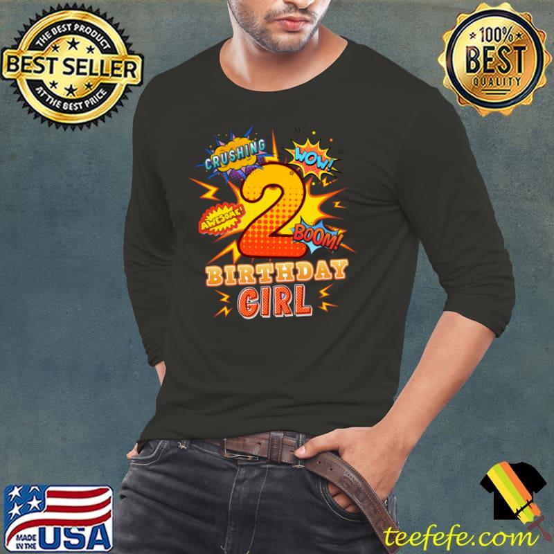 2nd Birthday Comic Style Awesome Since 2021 Year Old T-Shirt