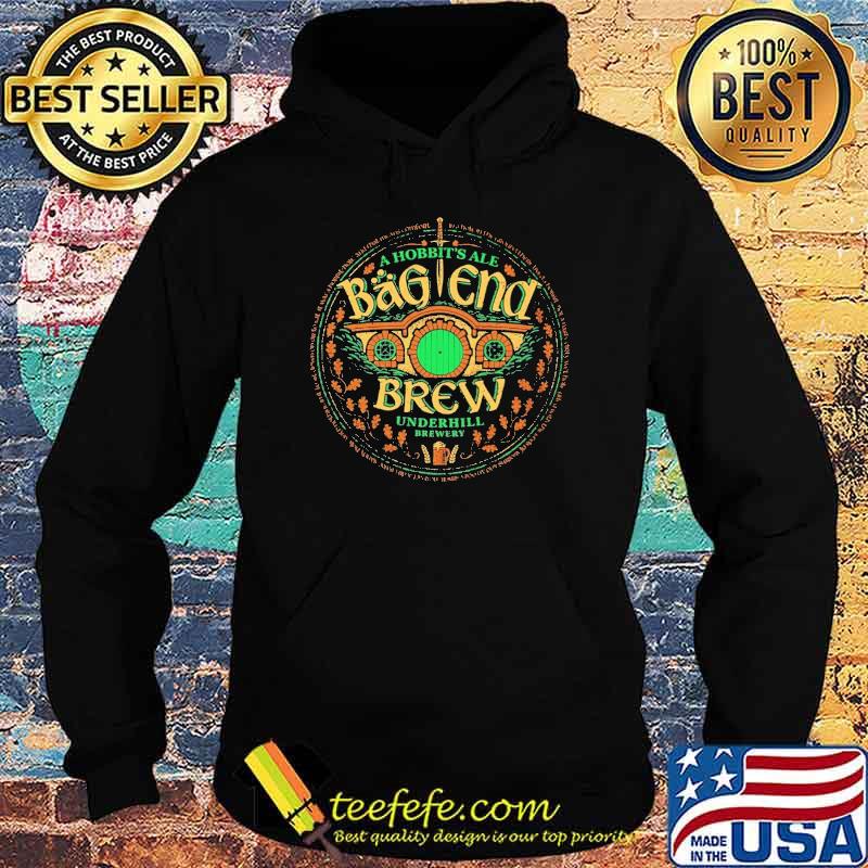 A hobbit's ale bag end brew underhill brewery shirt