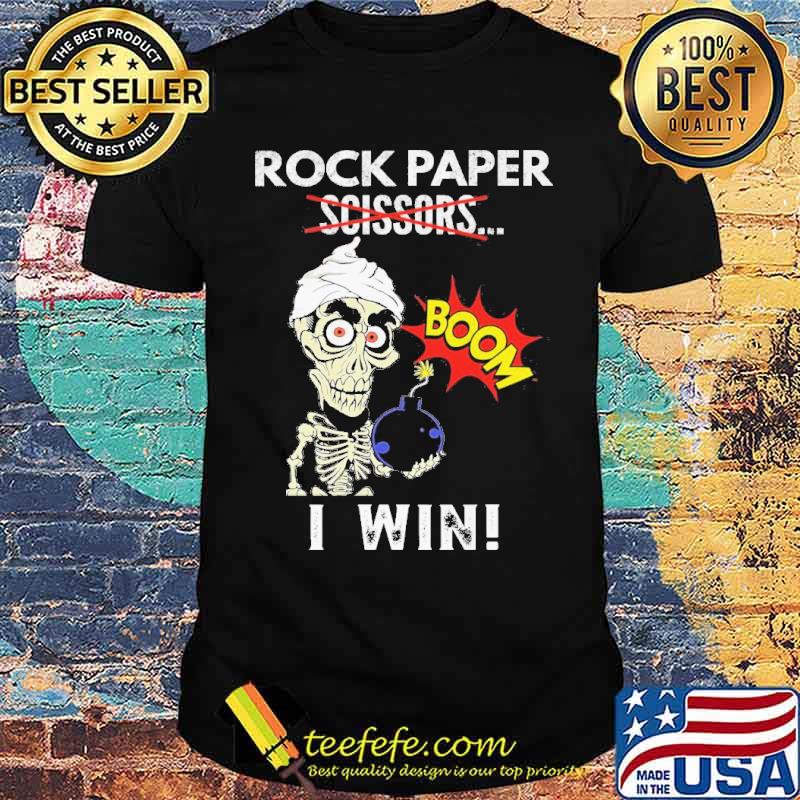 Amber rock paper scissors boom I win s Unisex Amber rock paper scissors boom I win s Unisex
