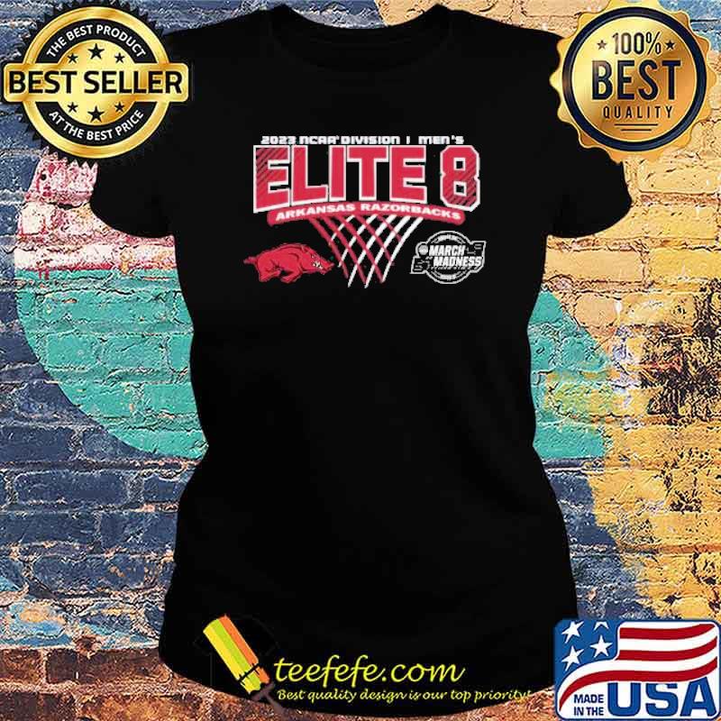 Arkansas Razorbacks 2023 NCAA Division I Men’s Basketball Elite Eight March Madness Shirt Ladies tee Arkansas Razorbacks 2023 NCAA Division I Men’s Basketball Elite Eight March Madness Shirt Ladies tee