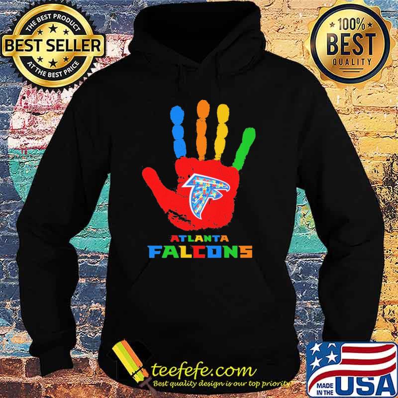 Atlanta Falcons Hand color autism shirt