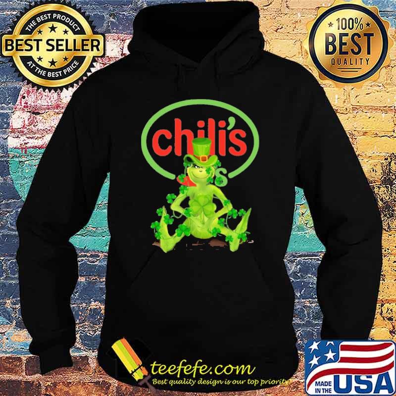 Awesome grinch hug Chili's St.Patrick's day shirt