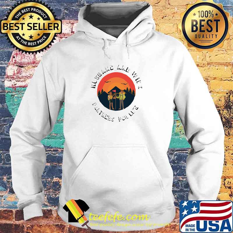 Awesome husband and wife camping partners camping lovers mountain vintage sunset T-Shirt Hoodie Awesome husband and wife camping partners camping lovers mountain vintage sunset T-Shirt Hoodie