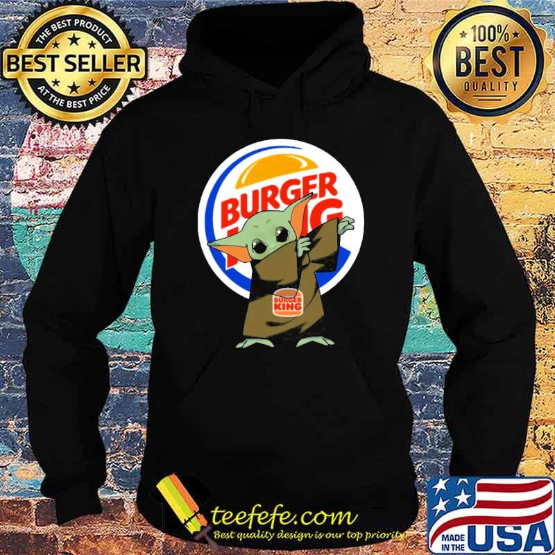 Baby yoda dabbing Burger king shirt